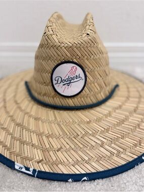 Dodgers Straw Sun Hat in Natural